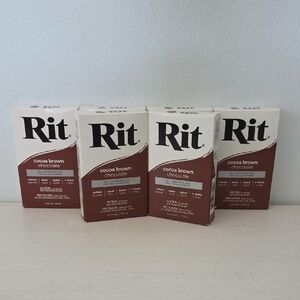 Lot Of 6 Boxes Rit Cocoa Brown All Purpose Fabric Dye